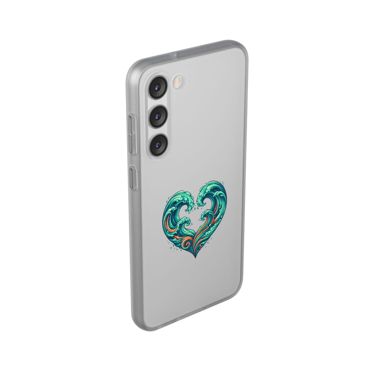 Ocean Heart Phone Case — Wave Art Flexi Case