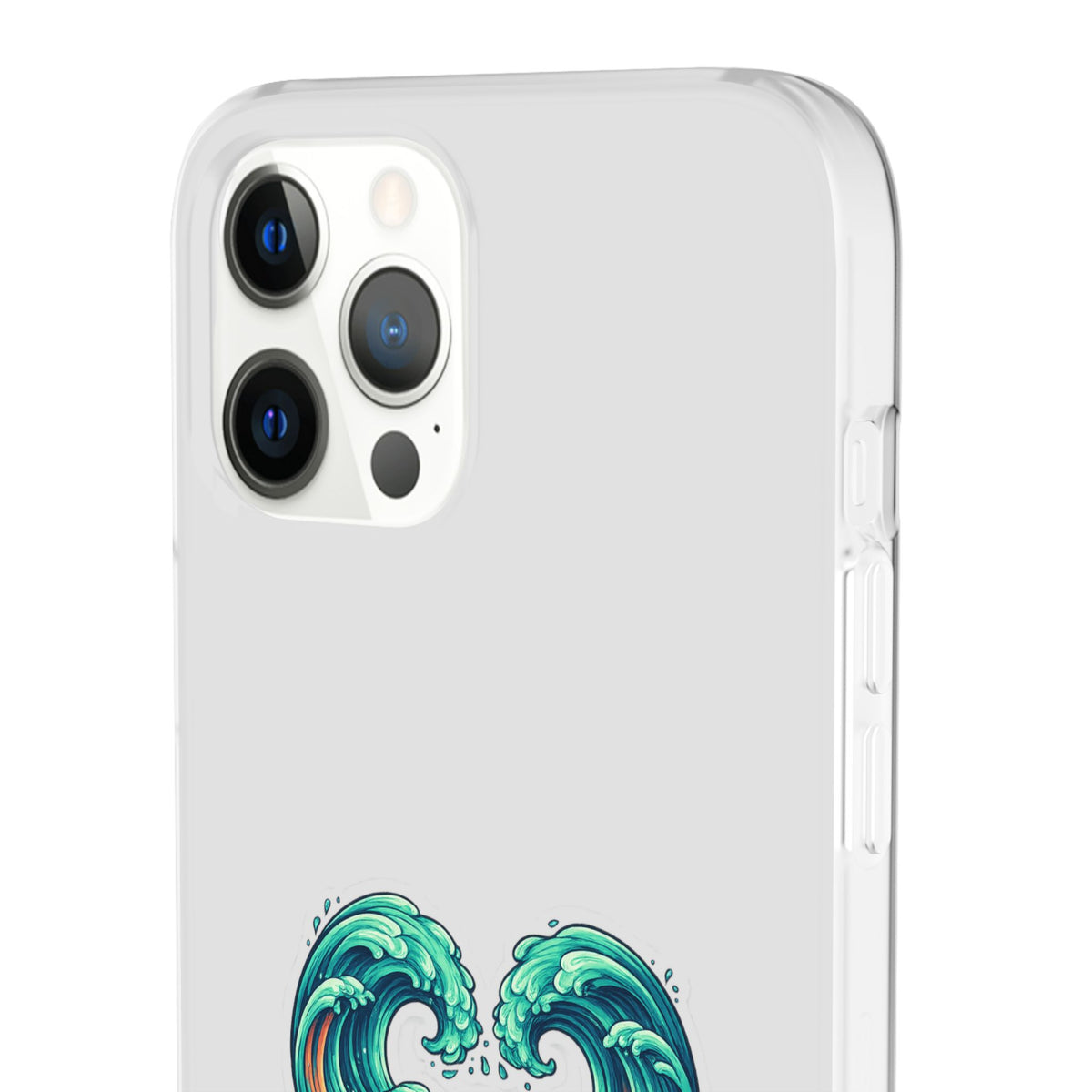 Ocean Heart Phone Case — Wave Art Flexi Case