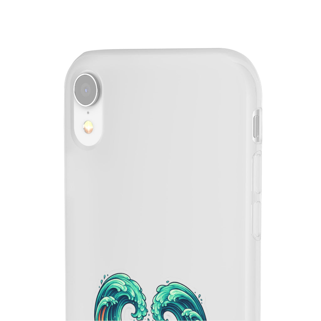 Ocean Heart Phone Case — Wave Art Flexi Case