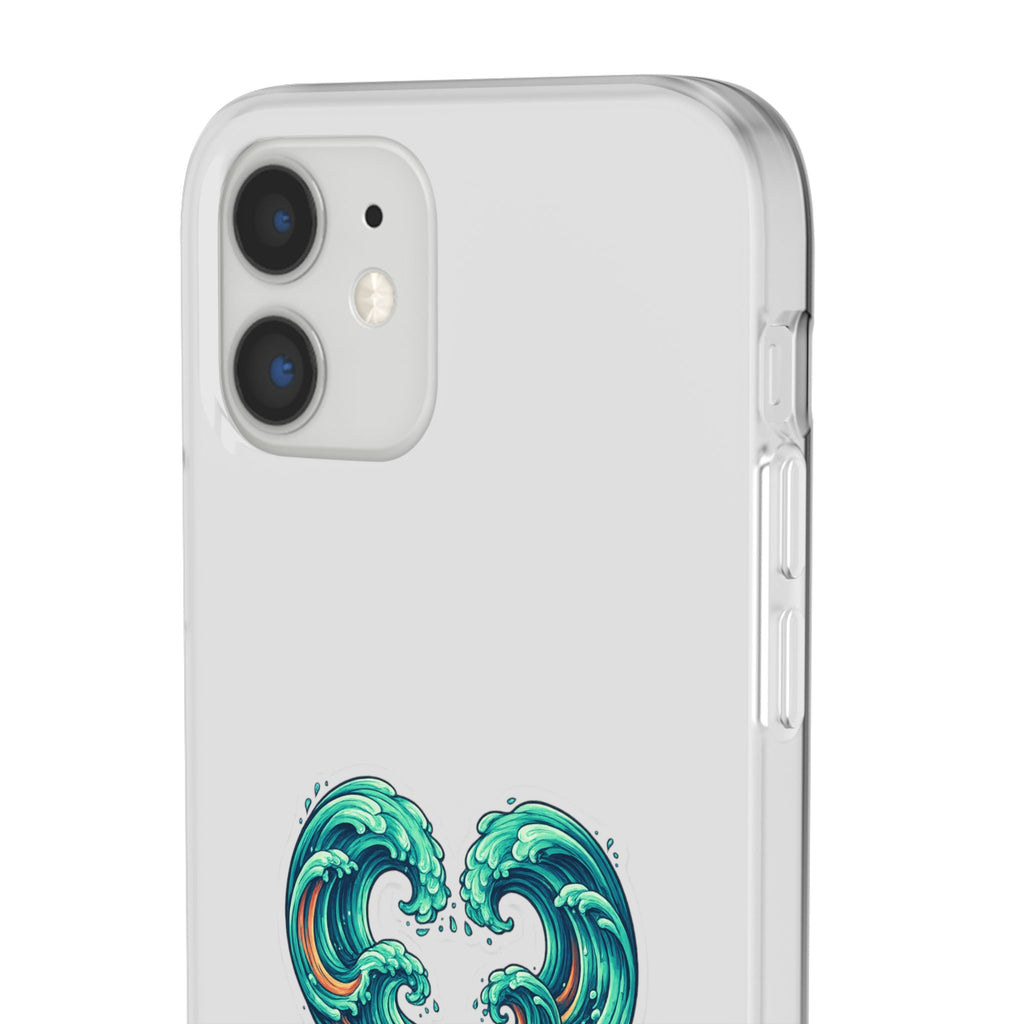 Ocean Heart Phone Case — Wave Art Flexi Case