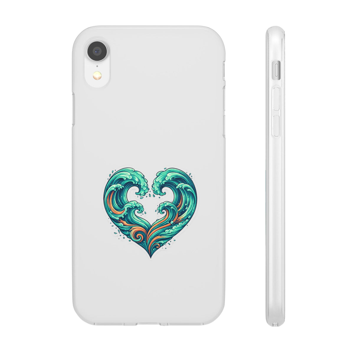 Ocean Heart Phone Case — Wave Art Flexi Case
