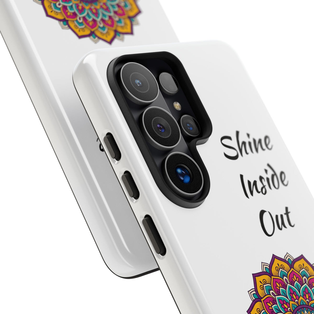 Phone Case — "Shine Inside Out" Mandala Protective Tough Case
