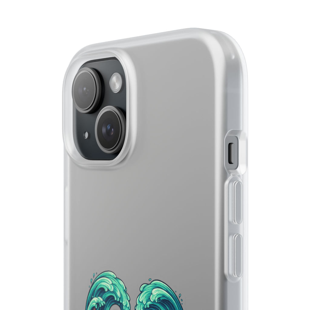 Ocean Heart Phone Case — Wave Art Flexi Case
