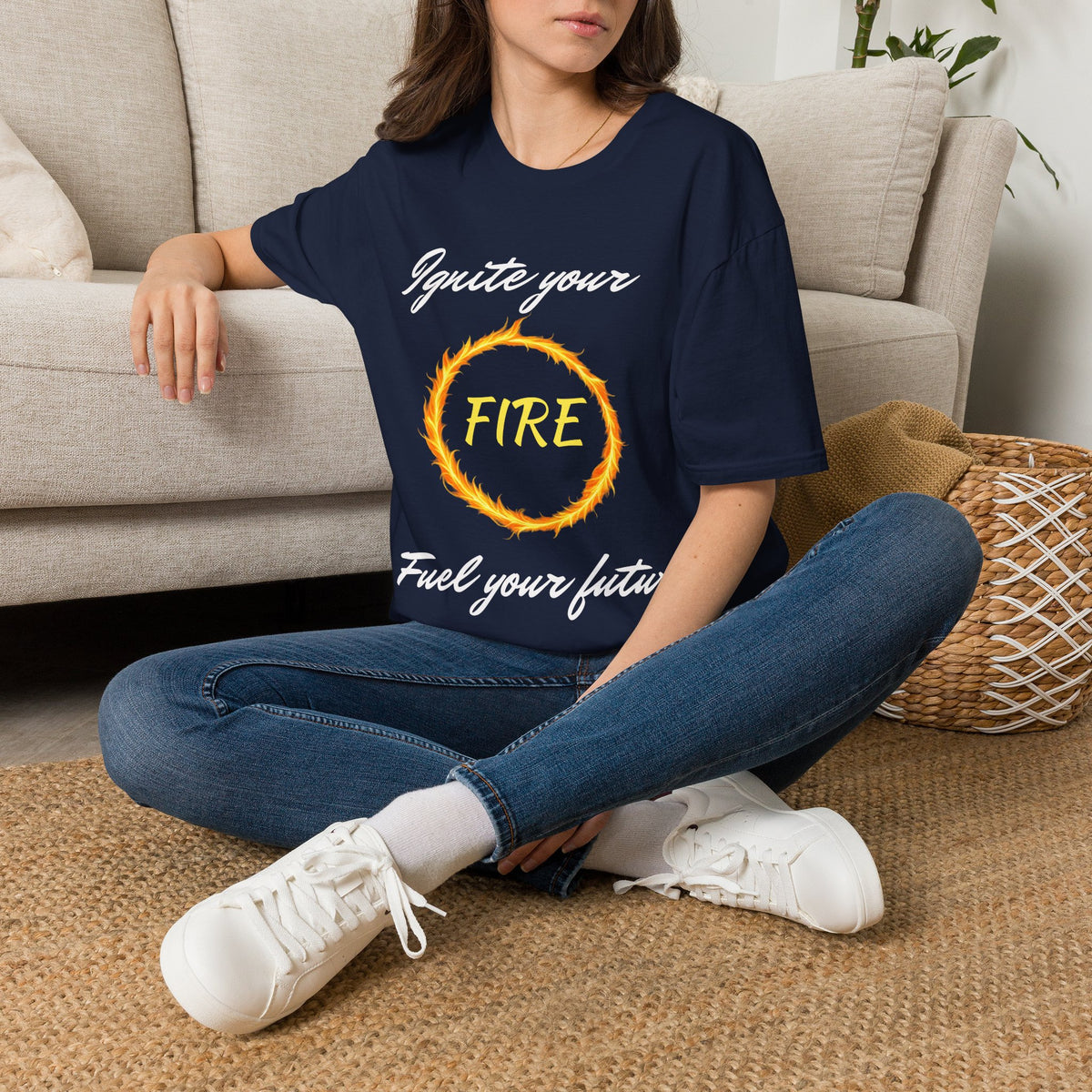 Ignite Your Fire T-Shirt — Motivational Flame Graphic Tee