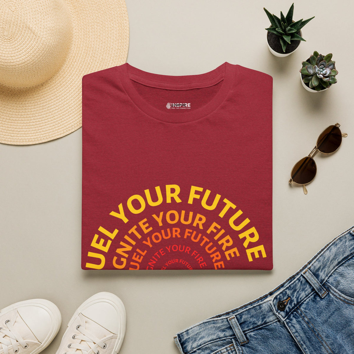 Ignite Your Fire T-Shirt — Motivational Flame Graphic Tee