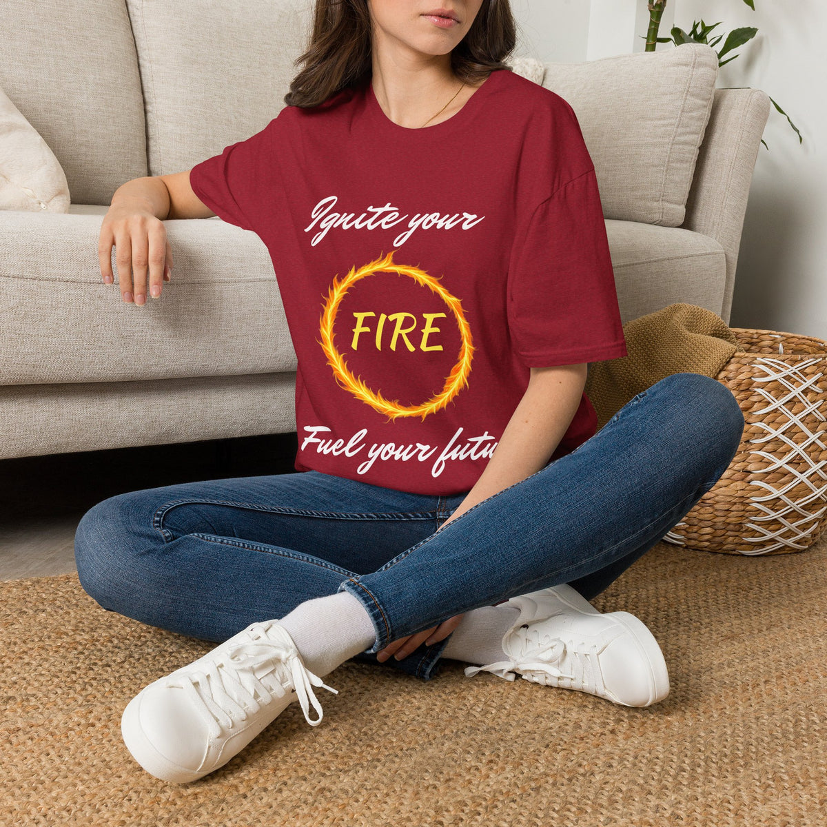 Ignite Your Fire T-Shirt — Motivational Flame Graphic Tee