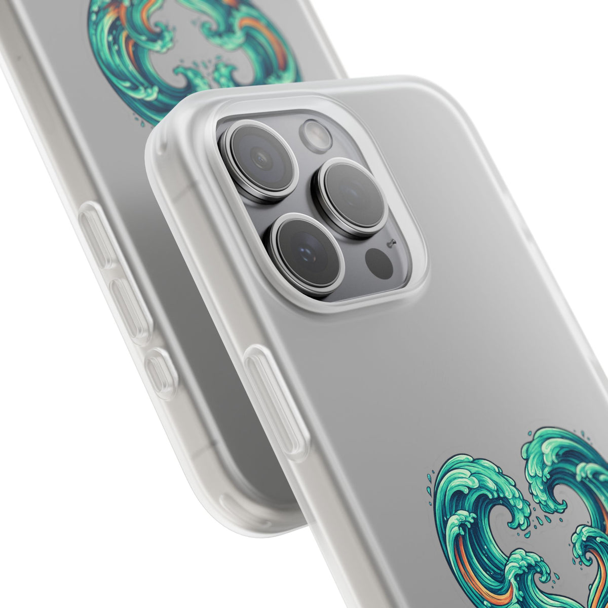 Ocean Heart Phone Case — Wave Art Flexi Case
