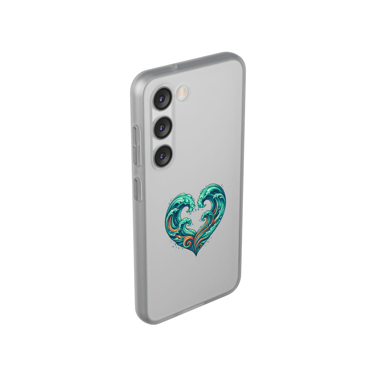 Ocean Heart Phone Case — Wave Art Flexi Case