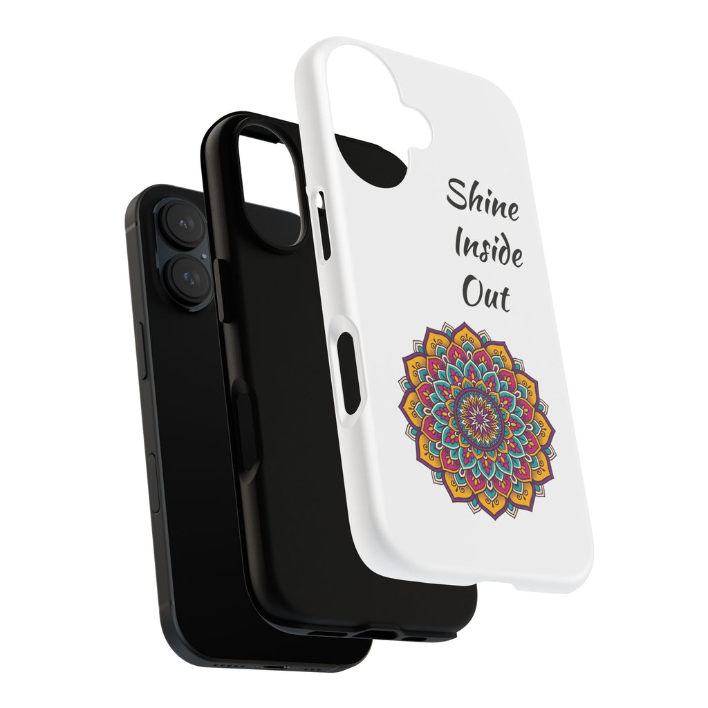 Phone Case — "Shine Inside Out" Mandala Protective Tough Case