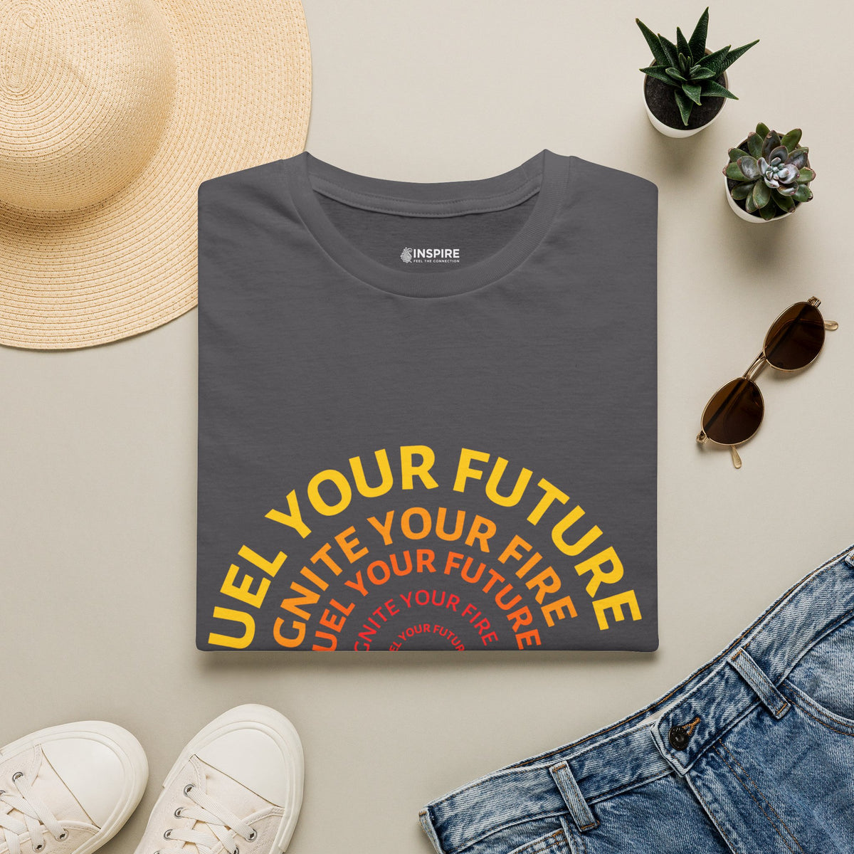 Ignite Your Fire T-Shirt — Motivational Flame Graphic Tee