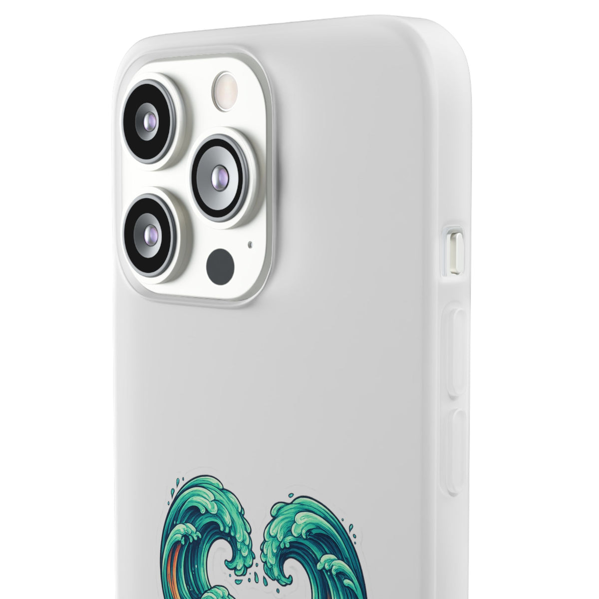 Ocean Heart Phone Case — Wave Art Flexi Case