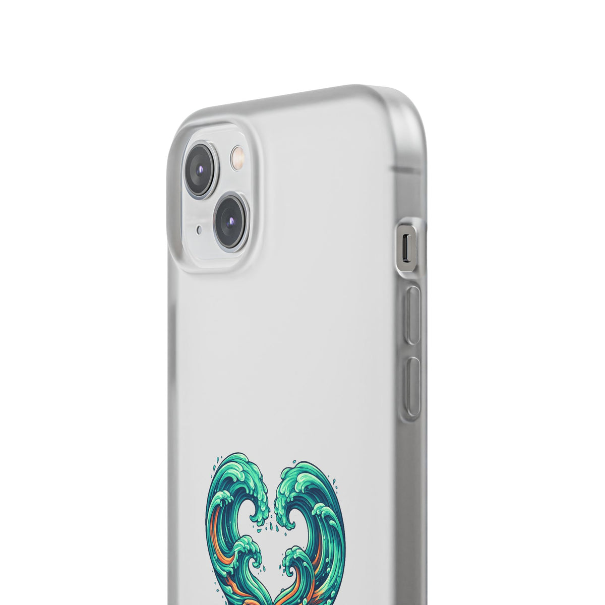 Ocean Heart Phone Case — Wave Art Flexi Case