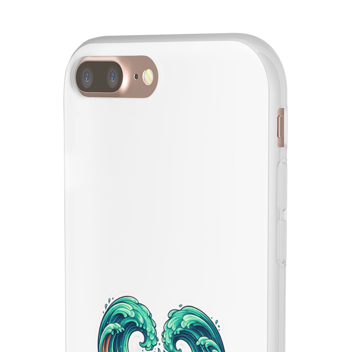 Ocean Heart Phone Case — Wave Art Flexi Case