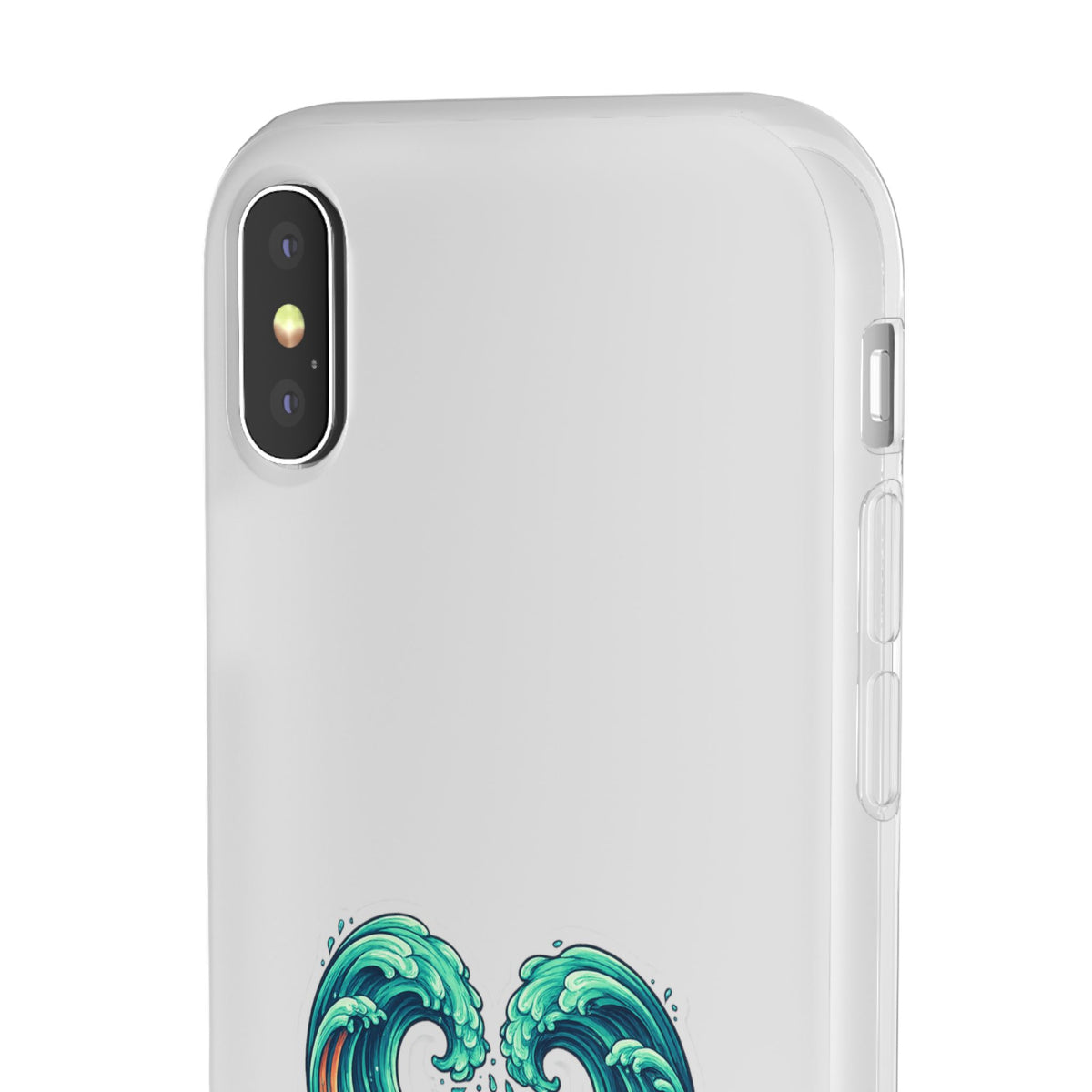 Ocean Heart Phone Case — Wave Art Flexi Case