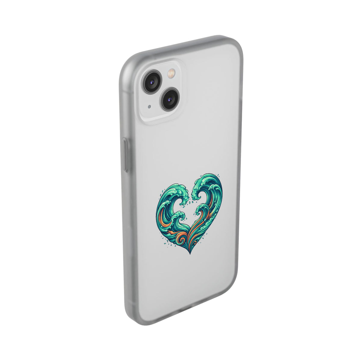 Ocean Heart Phone Case — Wave Art Flexi Case