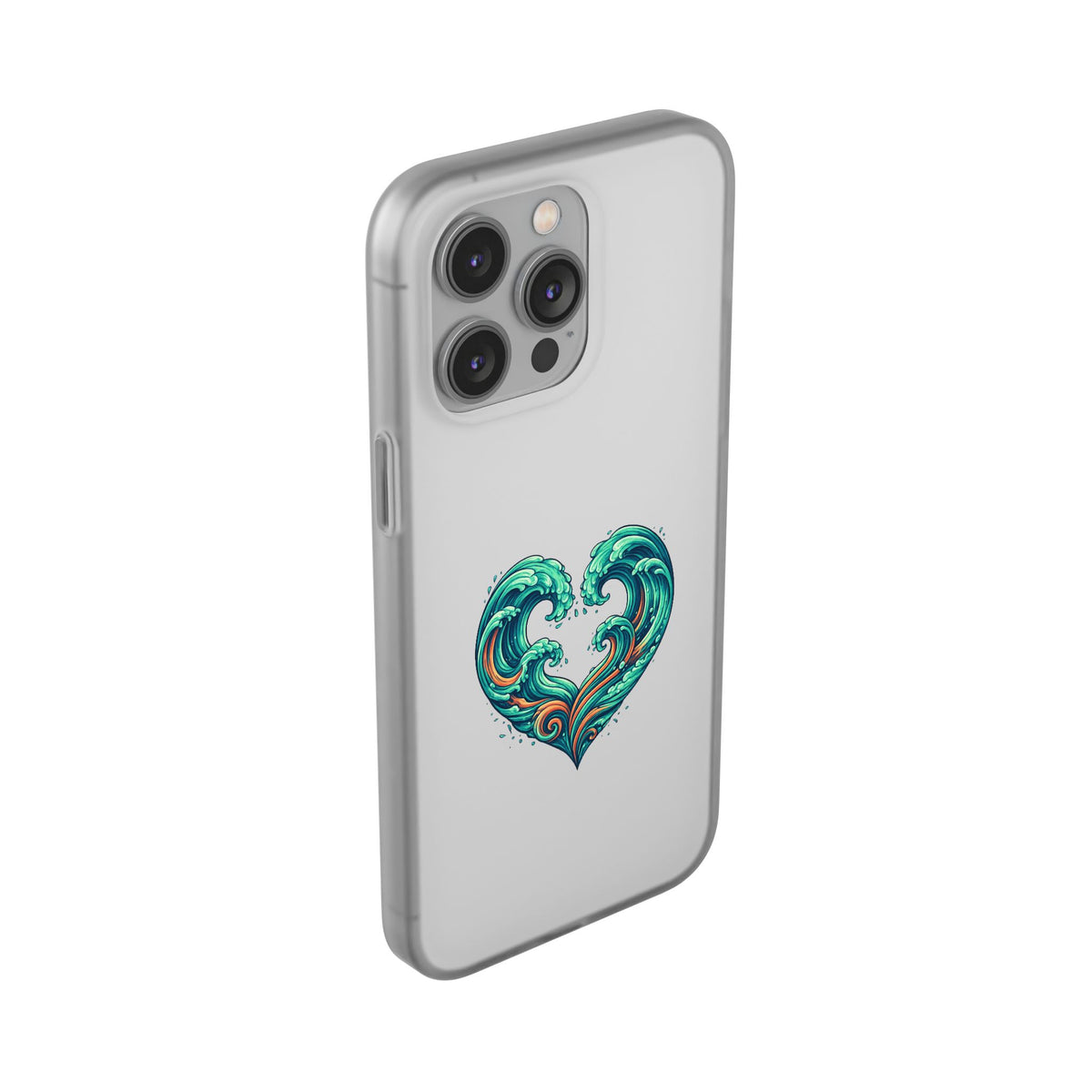 Ocean Heart Phone Case — Wave Art Flexi Case