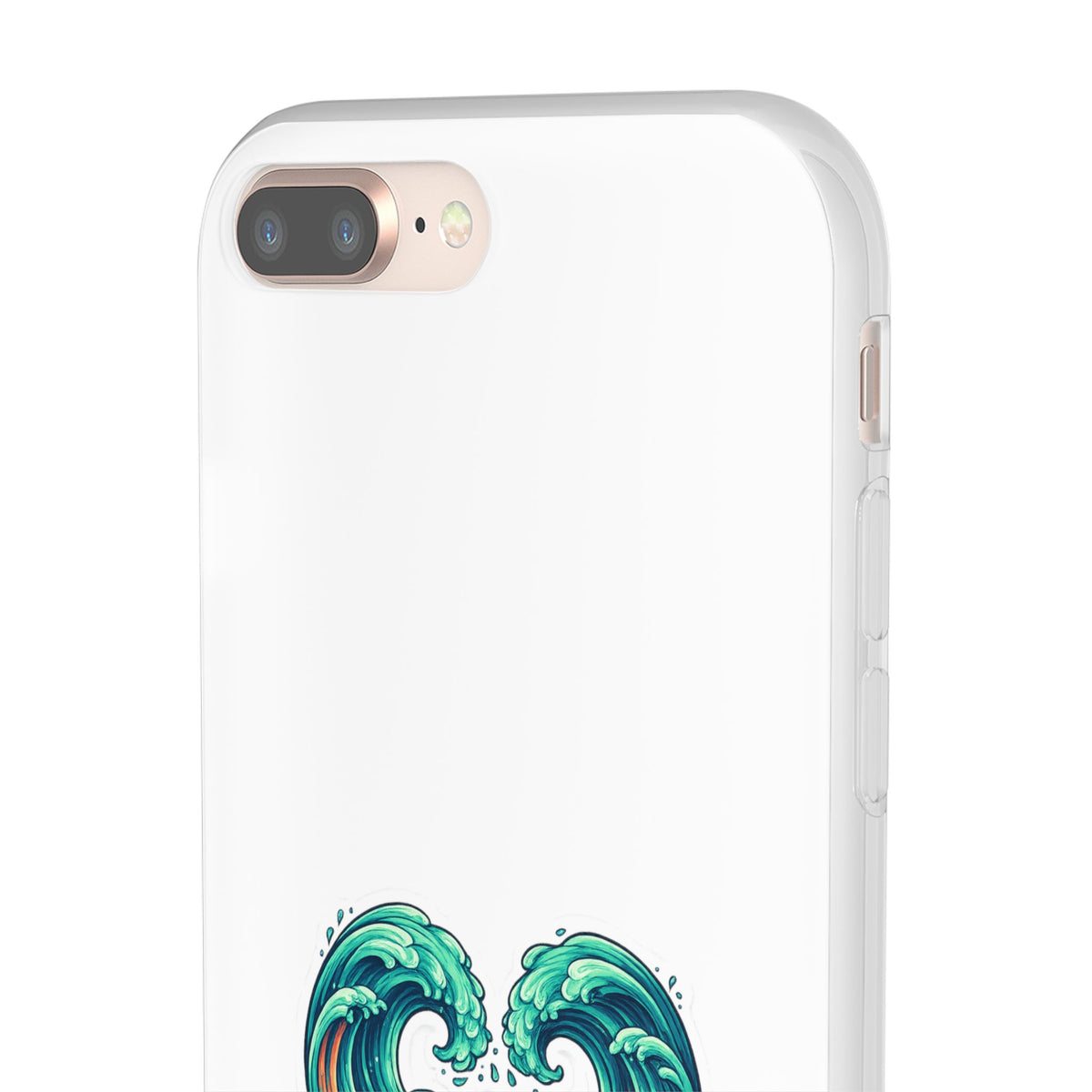 Ocean Heart Phone Case — Wave Art Flexi Case
