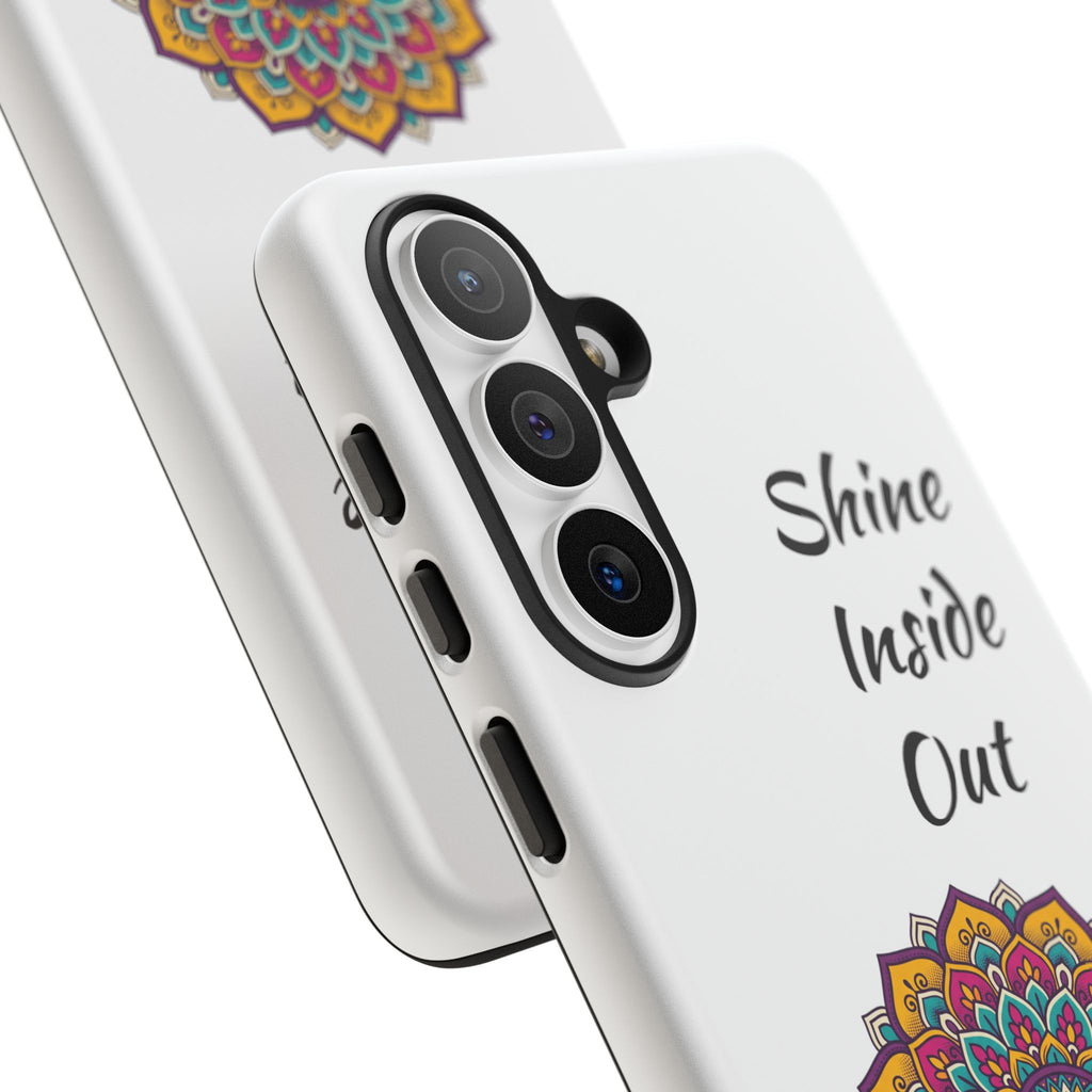 Phone Case — "Shine Inside Out" Mandala Protective Tough Case