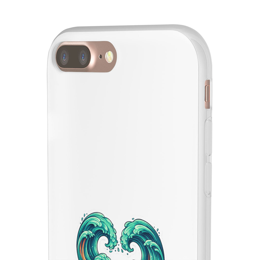 Ocean Heart Phone Case — Wave Art Flexi Case