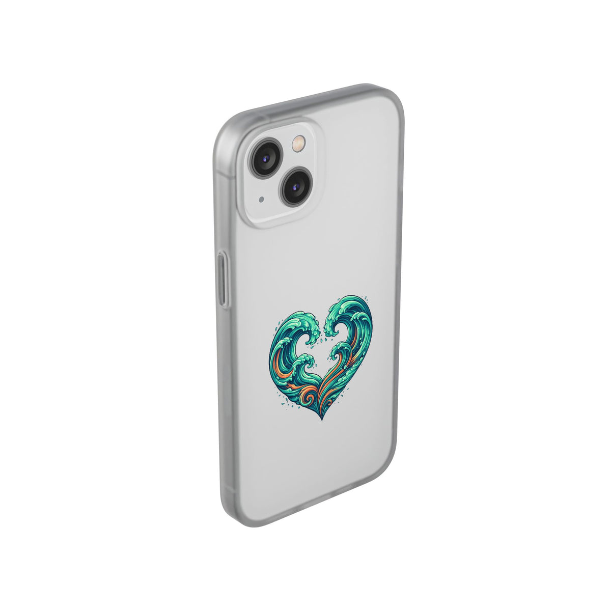 Ocean Heart Phone Case — Wave Art Flexi Case