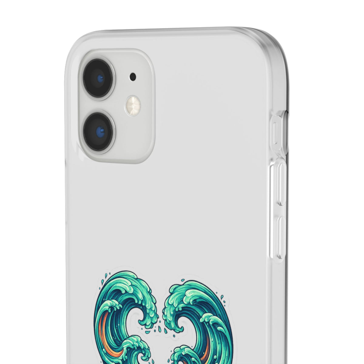 Ocean Heart Phone Case — Wave Art Flexi Case