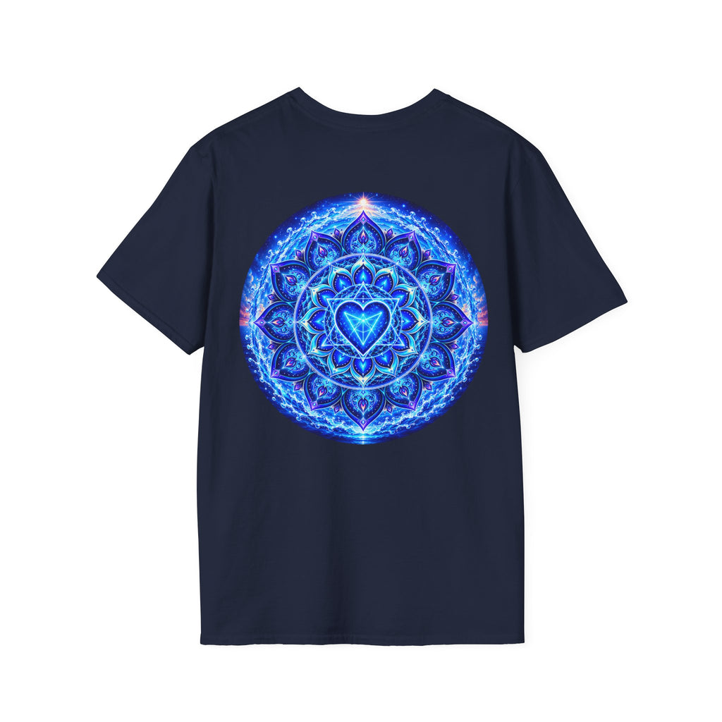 Find Your Truth T-Shirt — Spiritual Blue Mandala Tee ("Find Your Truth" / "Speak with Power")