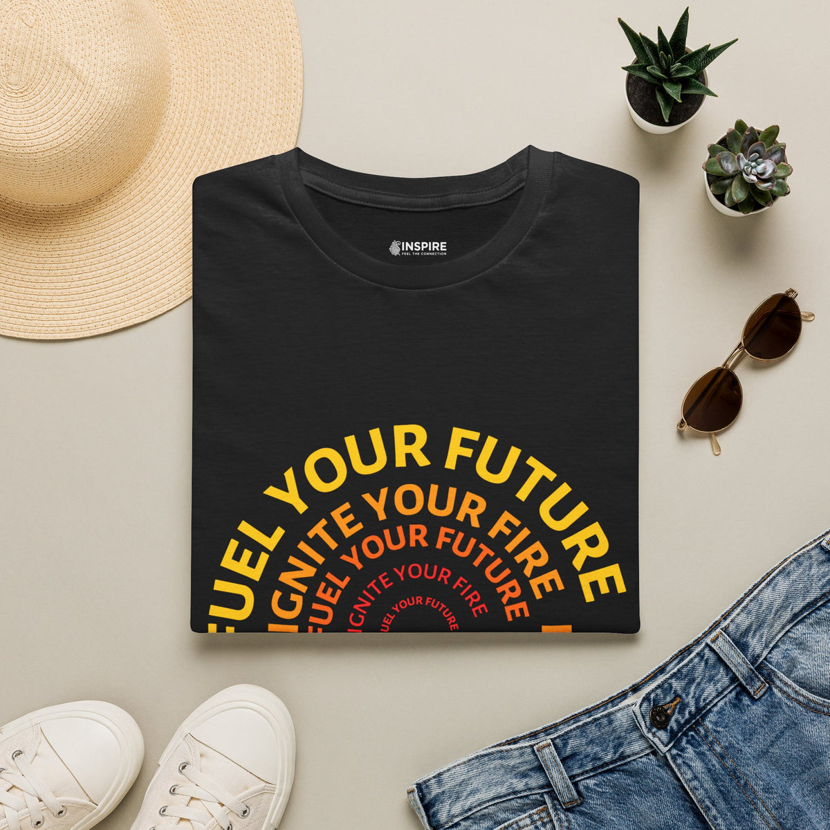 Ignite Your Fire T-Shirt — Motivational Flame Graphic Tee