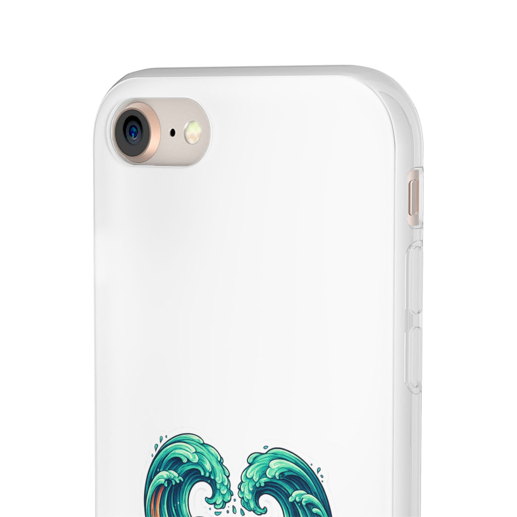 Ocean Heart Phone Case — Wave Art Flexi Case