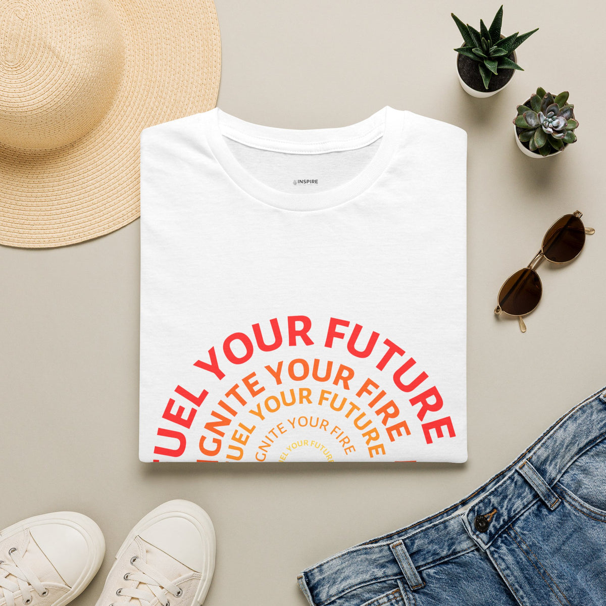 Ignite Your Fire T-Shirt — Motivational Flame Graphic Tee