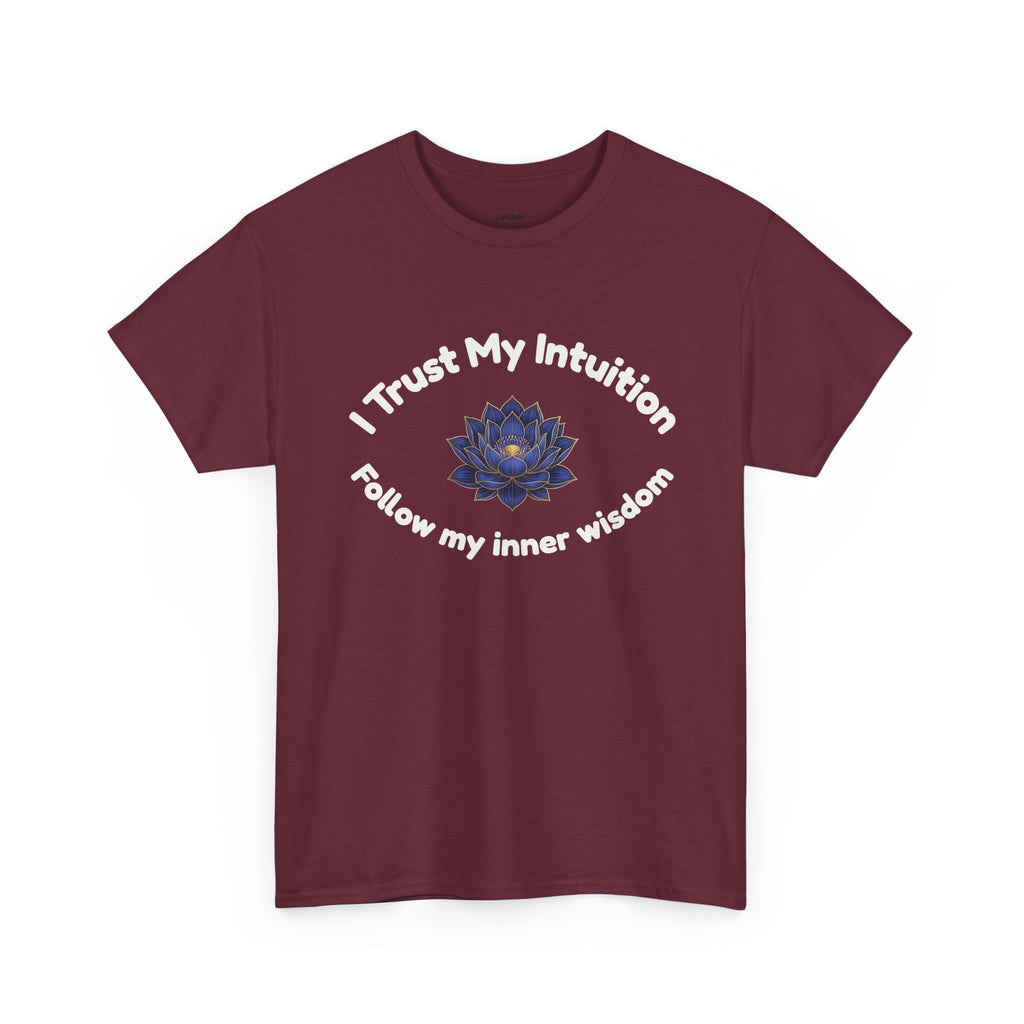 Intuition Lotus Tee — “I Trust My Intuition, Follow My Inner Wisdom” Spiritual T‑Shirt