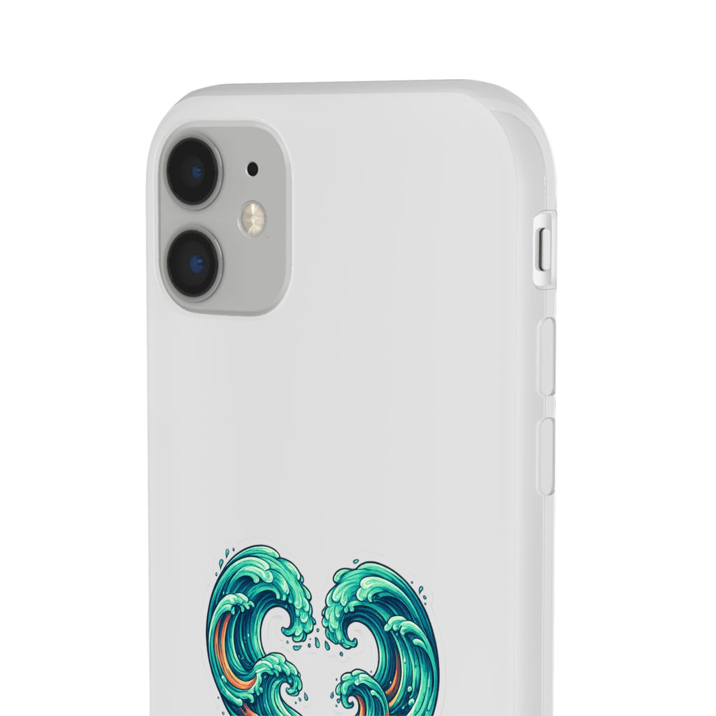 Ocean Heart Phone Case — Wave Art Flexi Case