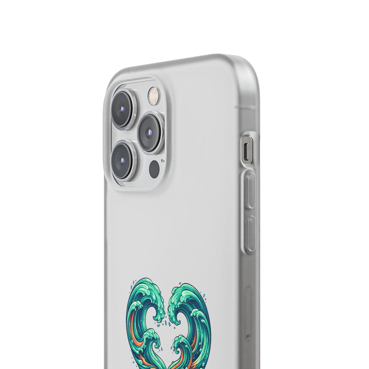 Ocean Heart Phone Case — Wave Art Flexi Case