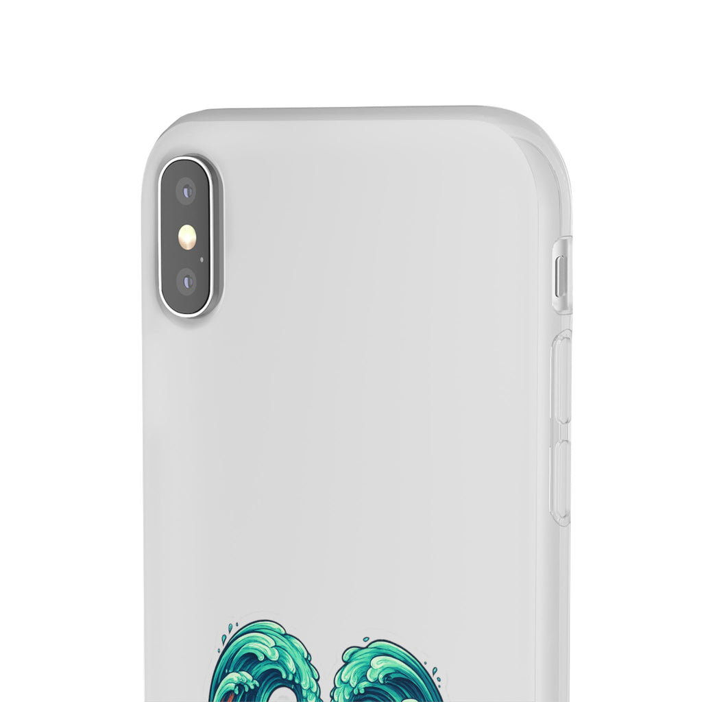 Ocean Heart Phone Case — Wave Art Flexi Case