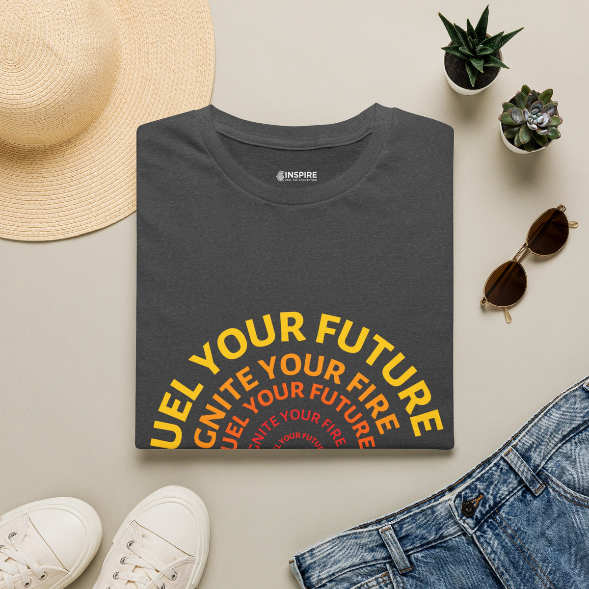 Ignite Your Fire T-Shirt — Motivational Flame Graphic Tee