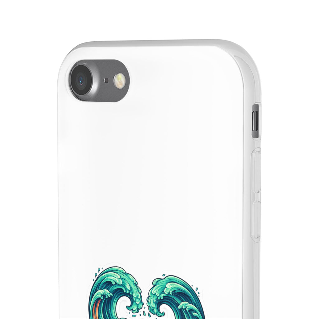 Ocean Heart Phone Case — Wave Art Flexi Case