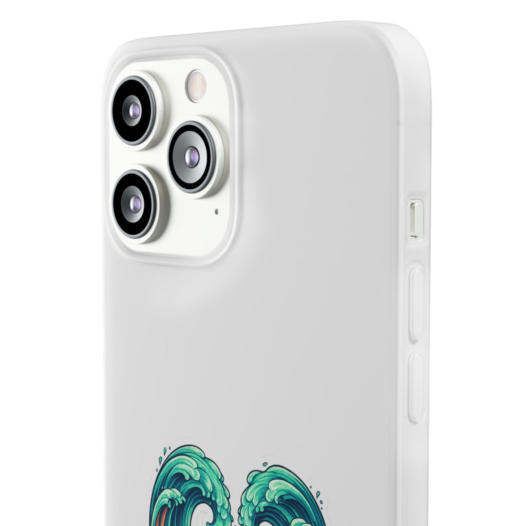 Ocean Heart Phone Case — Wave Art Flexi Case