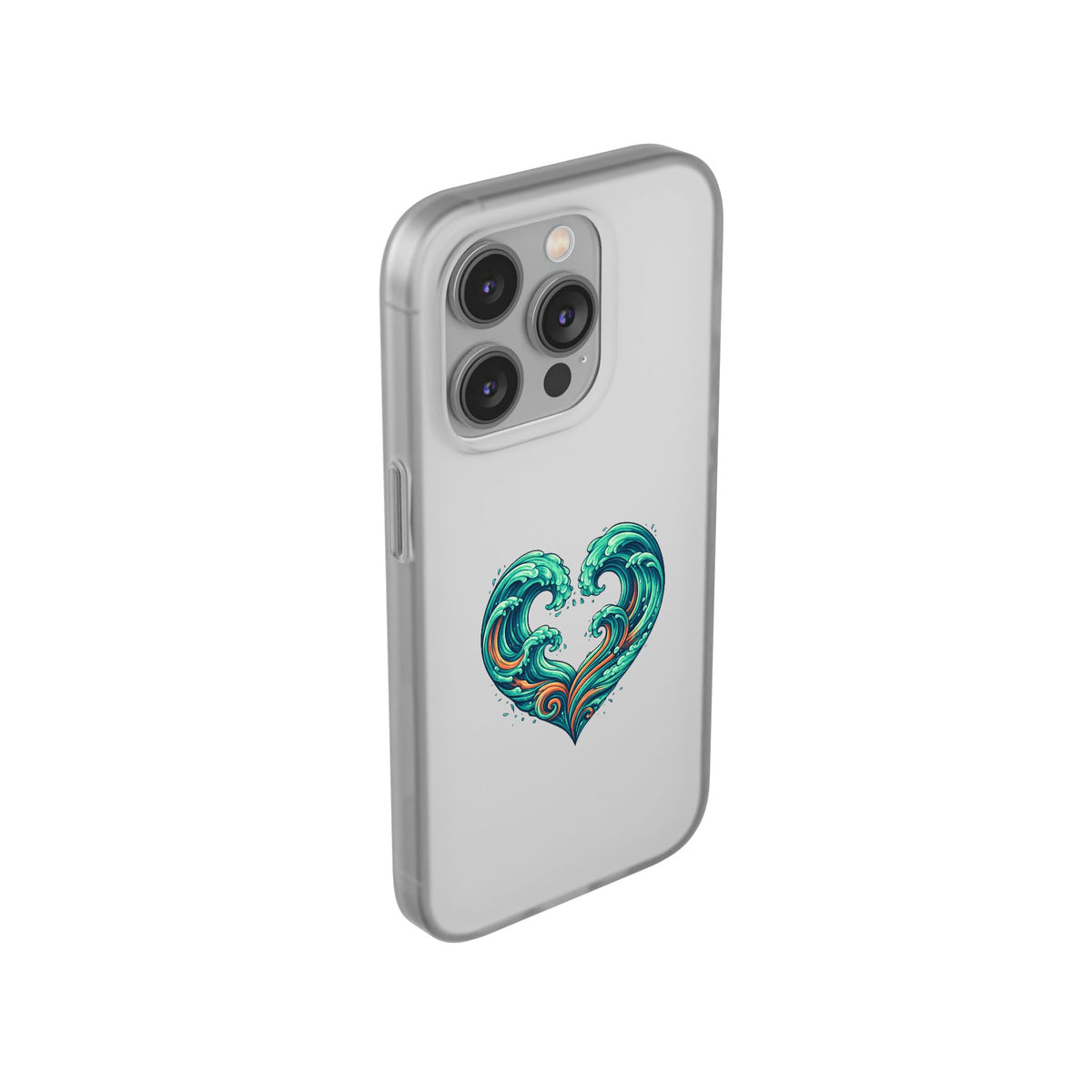 Ocean Heart Phone Case — Wave Art Flexi Case
