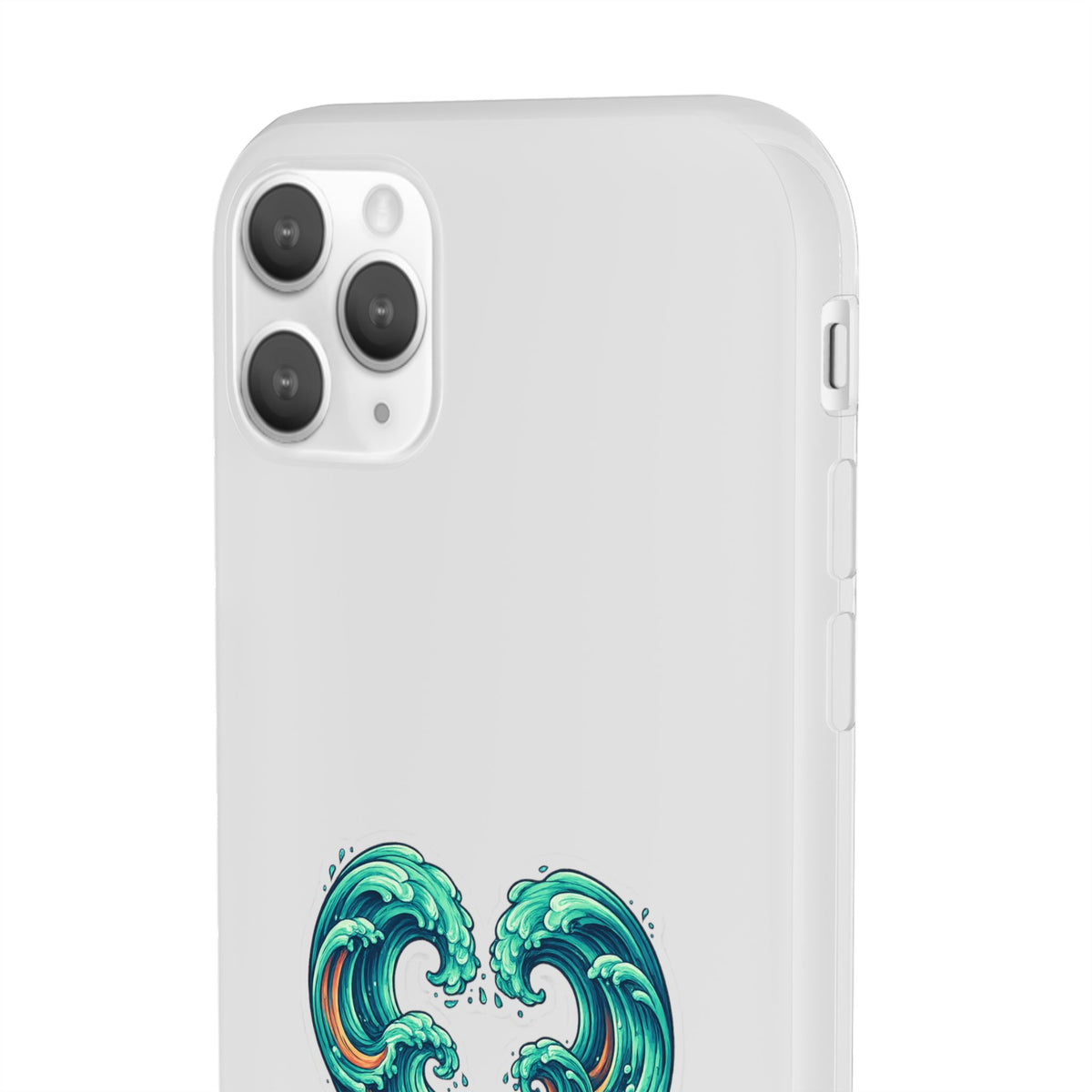 Ocean Heart Phone Case — Wave Art Flexi Case