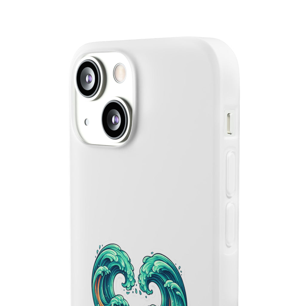 Ocean Heart Phone Case — Wave Art Flexi Case